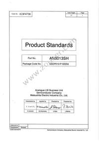 AN8013SH-E1V Datasheet Cover