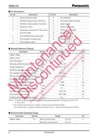 AN8014S-E1 Datasheet Page 2