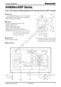 AN80M27RSPTX Datasheet Cover