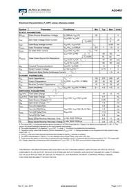 AO3402_103 Datasheet Page 2