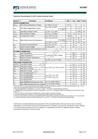 AO3407L Datasheet Page 2