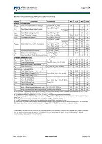 AO3415AL_103 Datasheet Page 2