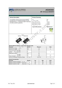 AO3434A Datasheet Cover