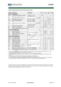 AO4290A Datasheet Page 2