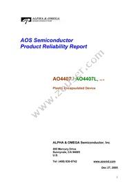 AO4407 Datasheet Page 9