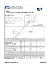 AO4447 Datasheet Cover