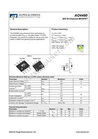 AO4480 Datasheet Cover