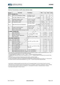 AO4492 Datasheet Page 2