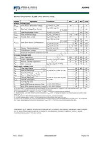 AO6415 Datasheet Page 2