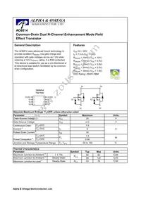 AO8814 Datasheet Cover