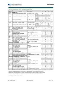 AOB10B60D Datasheet Page 2