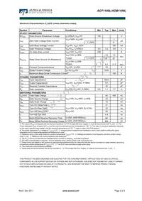 AOB1100L Datasheet Page 2