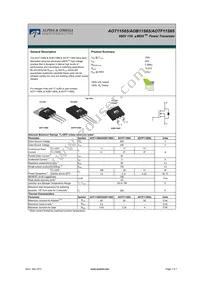 AOB11S65L Datasheet Cover