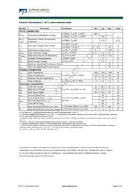 AOB12N65L Datasheet Page 2