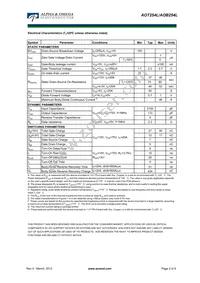 AOB254L Datasheet Page 2