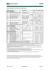 AOB256L Datasheet Page 2