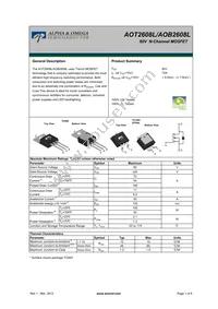 AOB2608L Datasheet Cover