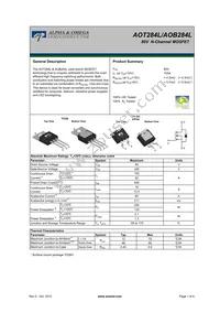 AOB284L Datasheet Cover