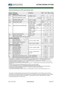 AOB288L Datasheet Page 2