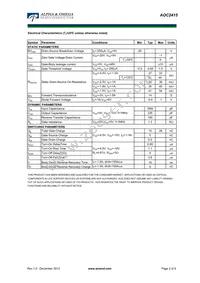 AOC2415 Datasheet Page 2