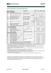 AOD2810 Datasheet Page 2