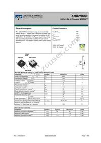 AOD2HC60 Datasheet Cover