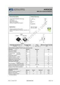 AOD3C50 Datasheet Cover