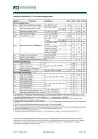 AOD423 Datasheet Page 2