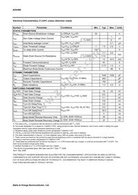 AOD496 Datasheet Page 2