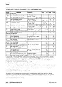 AOD606 Datasheet Page 2