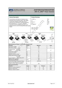 AOD7S65 Datasheet Cover