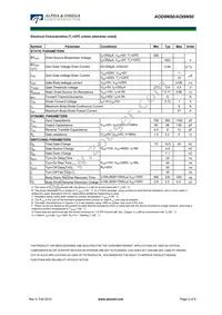AOD9N50 Datasheet Page 2