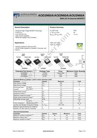 AOI2N60A Datasheet Cover