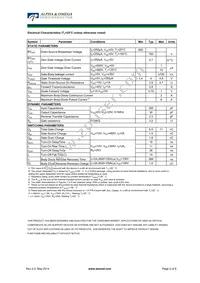 AOI2N60A Datasheet Page 2