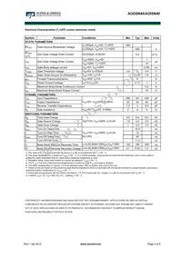 AOI5N40 Datasheet Page 2