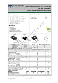 AOK20B65M1 Datasheet Cover