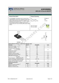 AOK20N60L Datasheet Cover