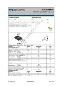 AOK30B60D1 Datasheet Cover