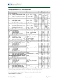 AOK50B65H1 Datasheet Page 2