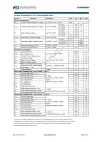 AOK60B60D1 Datasheet Page 2