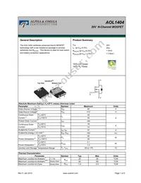 AOL1404 Datasheet Cover