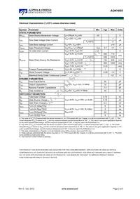 AON1605_001 Datasheet Page 2