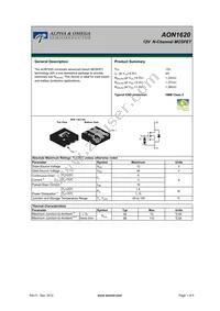 AON1620 Datasheet Cover