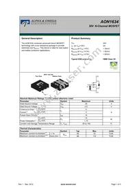 AON1634 Datasheet Cover