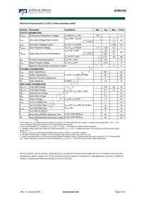 AON2392 Datasheet Page 2