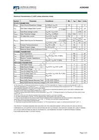 AON2408 Datasheet Page 2