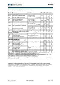 AON2803 Datasheet Page 2