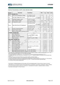 AON2809 Datasheet Page 2