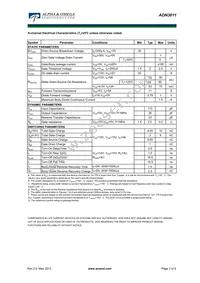 AON3611 Datasheet Page 2