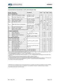 AON3613 Datasheet Page 2